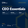 PGOS CEO Essentials — three masterclasses: 80/20, Strategy, Talent